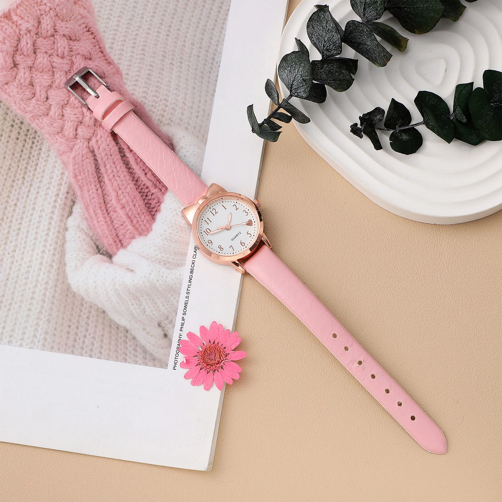 Montre à quartz analogique Shoous pour enfants, montres minimalistes anti-chute pour filles et femmes, montres pour enfants et élèves