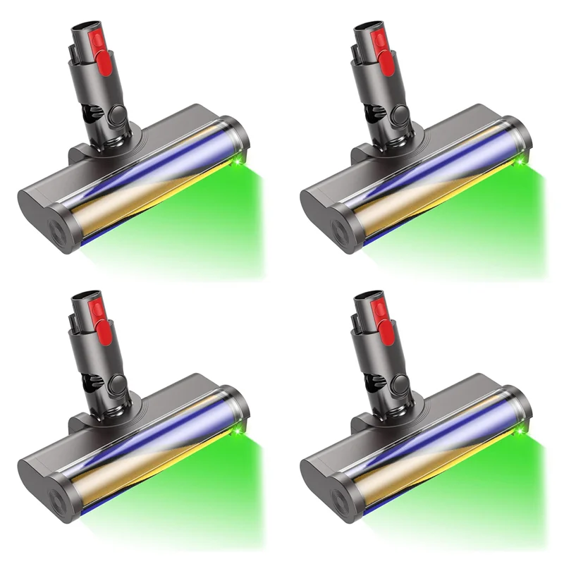 

A35R 4X Brush Head For Dyson V7 V8 V10 V11 V15 Hardwood Floor Brush Head Replacement Parts With Dust Detection Light