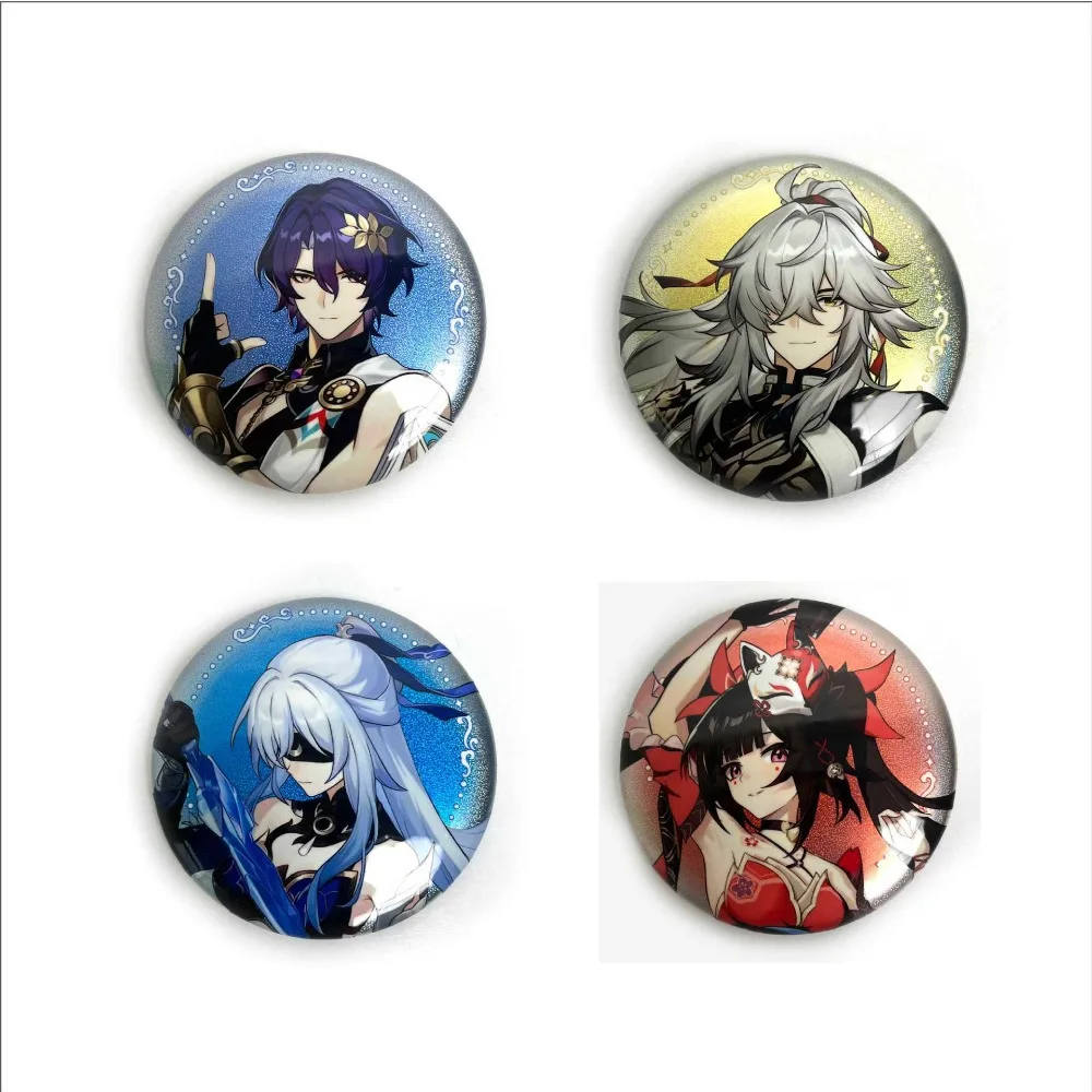 New Game Star Rail Character Periphery character Luka Round Brooch DIY Tinplate Pins for Backpack Cartoon Badge Accessories