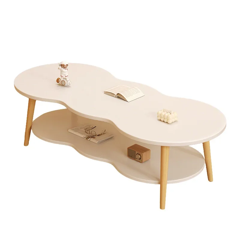 table small apartment, living room household sofa tea table, simple modern rental house, simple bedroom small table