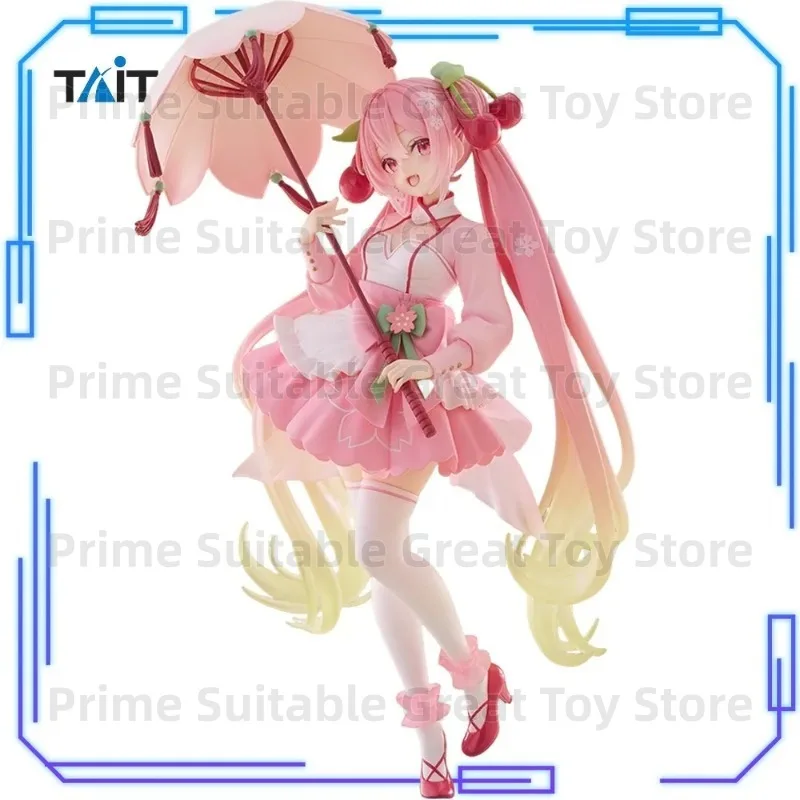 【in-stock】taito-piapro-characters-hatsune-miku-artist-masterpiece-sakura-dress-21cm-figure-xmas-ornament-gift-collection