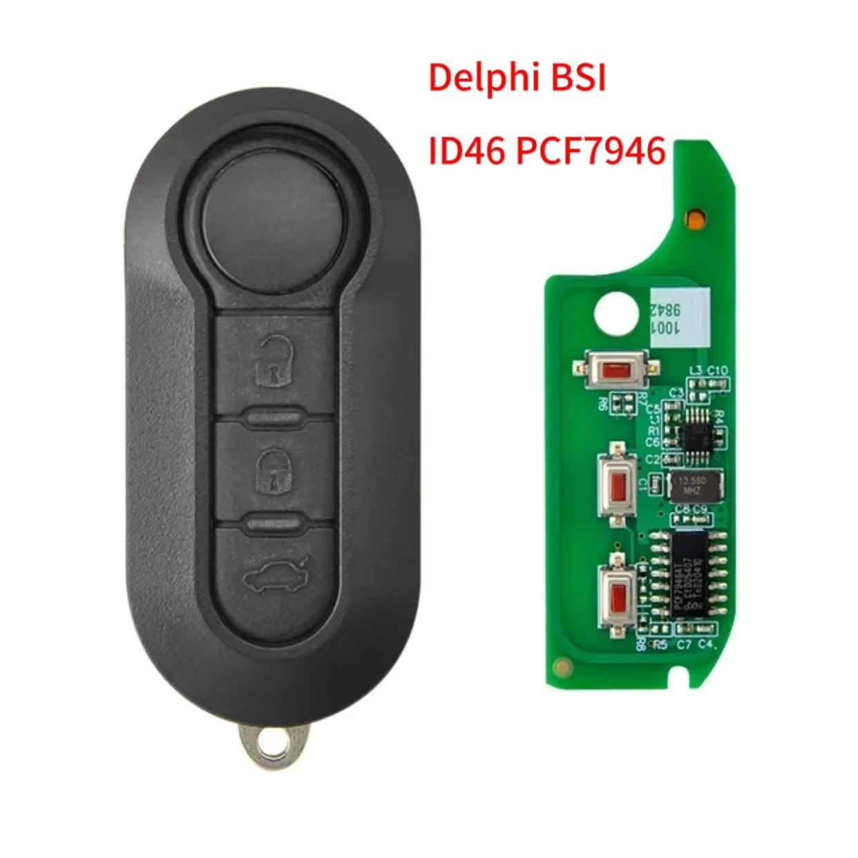 JINGXIN Auto-Funkschlüssel für Fiat 500L Ducato, für Citroen Jumper, für Peugeot Boxer 2008-2015, Marelli BSI RX2TRF198 PCF7946 433ASK – Detail 9
