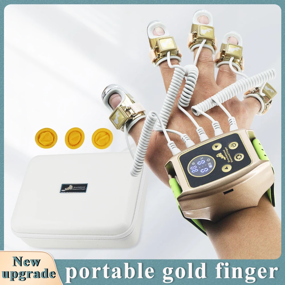 Nieuwe Face Lifting Body Relaxatie Massager 2024 Microcurrent Golden Finger Ems Schoonheidsmachine Zwaartekracht Diamanten Vinger