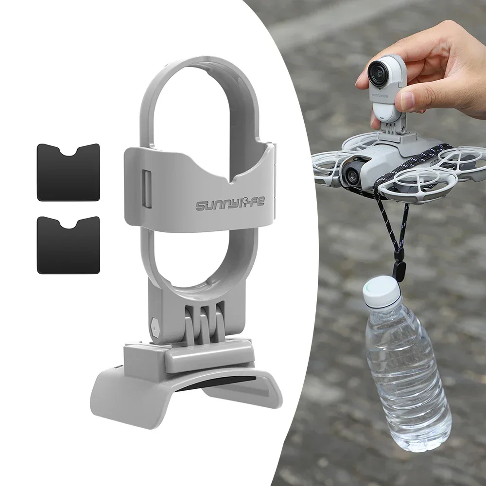 O sunnylife montagem ajustável para dji neo adaptador à prova de choque base suporte câmera de ação montagem drone acessórios compatibilidade