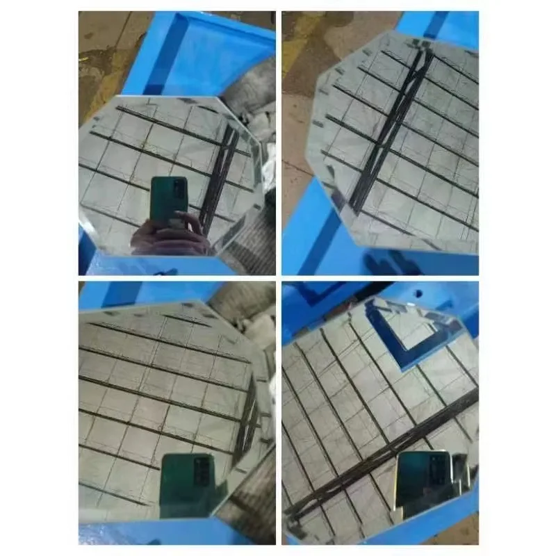 Small Port le 4 Motor Beveled Glass Mirror Edge Beveling Polishing Machine Glass Beveling Chamfer Grinder Polishing Machine