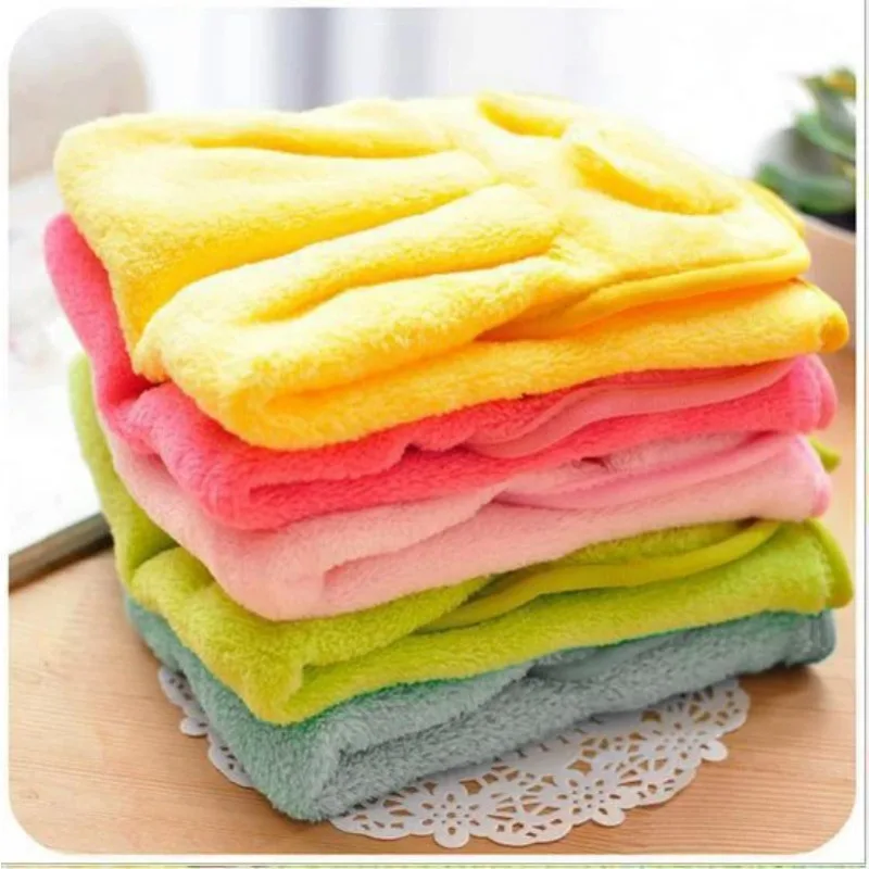 Baby Nursery Hand Towel baby bath towels Toddler Soft Plush Cartoon Animal Wipe Hanging Bathing Towel For Children Towel