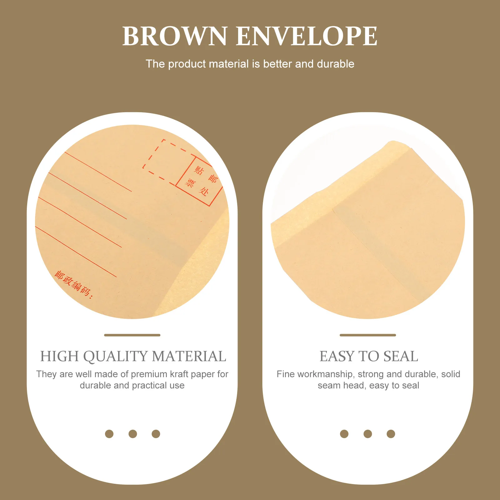 

200Pcs Yellow Kraft Paper Envelopes Self Seal Practical for Wedding Invitations Letters Birthday Envelops Classic Paper