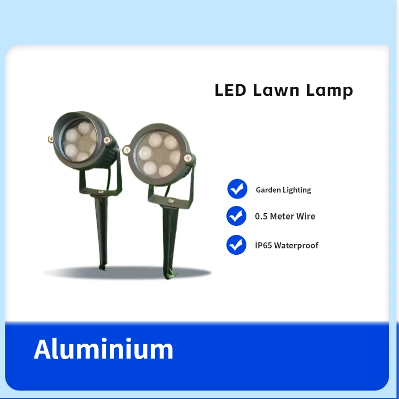 

Outdoor LED Garden Lights Waterprof 6W 12W Lawn Lamp AC220V IP65 Landscape Spike Bulb with Adjustable Angle 30 Degree 05M Wire