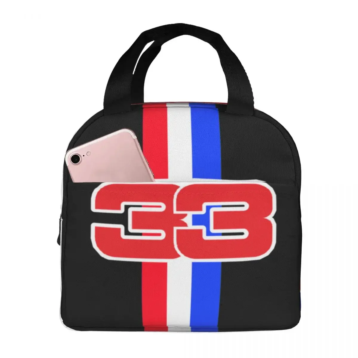 Dutch Racing Driver Verstappens Insulated Lunch Bag for Women Leakproof Thermal Cooler Bento Box Beach Camping Travel