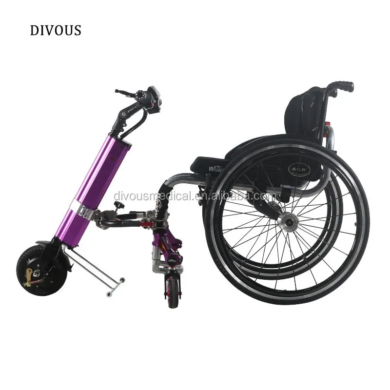 

Manual wheelchair accessory Electric trolley Handicap Manual sports wheelchair drive head traction