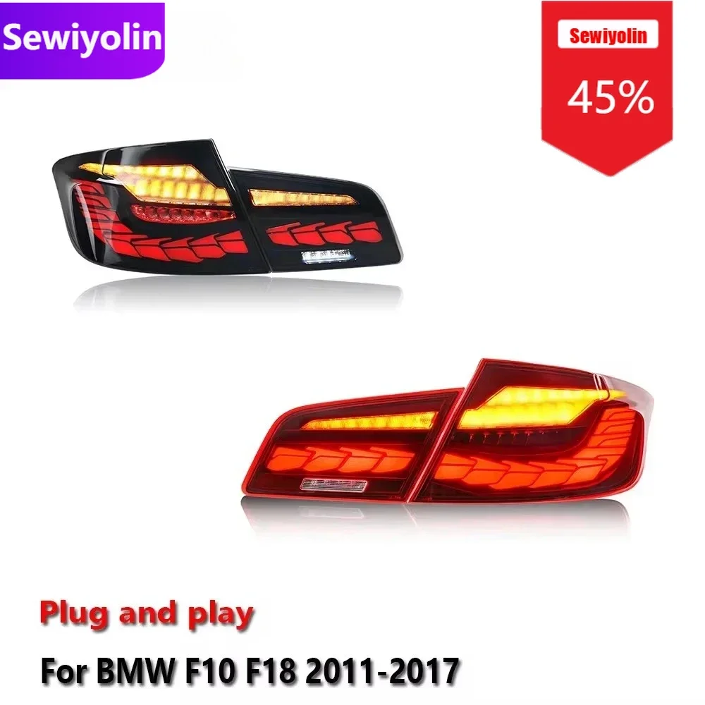 

Car DRL Accessories Led Tail Lights For BMW F10 F18 2011-2017 Auto DRL Fog Rear Trailer lamps Turning Signal Voiture Plug