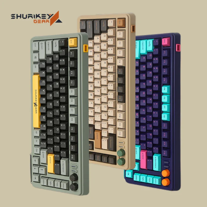 

Varmilo Shurikey Hanzo 75% Mechanical Keyboard Bluetooth Wireless Hot-Swappable Keyboard Varmilo EC V2 Switch White Backlit