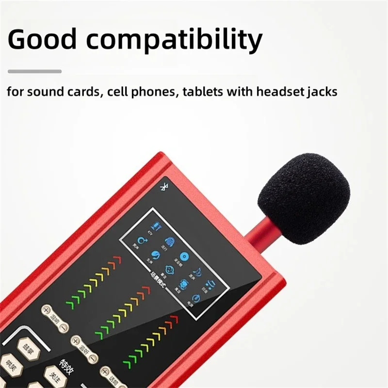 Mini micrófono de Karaoke para tarjeta de sonido pequeña, transmisión en vivo al aire libre, teléfono móvil con cable, Audio estéreo de mano, micrófono de estudio, enchufe de 3,5mm