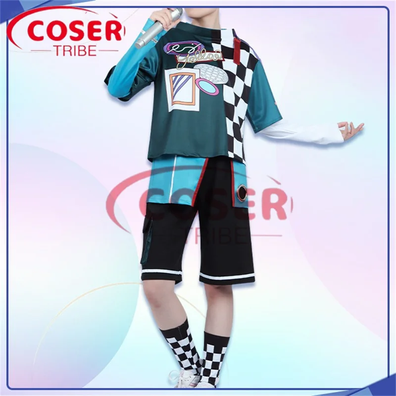 COSER TRIBE Anime Game Ensemble Stars Hasumi Keito casual clothes  Halloween Carnival Role CosPlay Costume Complete Set