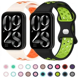 Sport Silicone Strap Xiaomi Mi Band 8 Pro Bracelet Wristband SmartWatch Belt for Redmi Watch 4 Two-color Wrist Strap Accessories