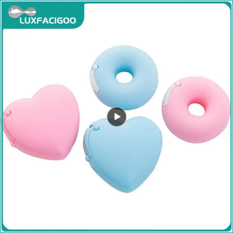 Fatiador portátil dos desenhos animados para o escritório, Papelaria durável, Fatiador doméstico portátil conveniente, Moda adesiva, Criatividade, Donut bonito