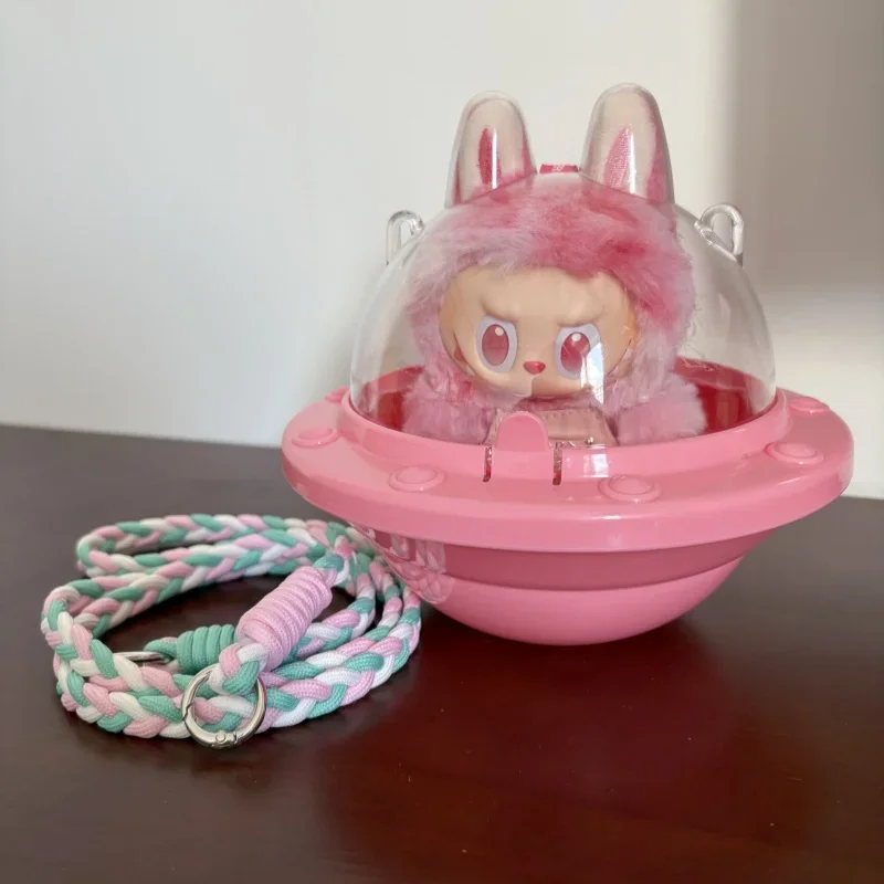Labubu دمية Crossbody في الهواء الطلق UFO حقيبة دمية تخزين صندوق مقاوم للغبار لعبة قطنية لطيفة خزانة عرض ل V1V2V3 Labubu الاطفال هدية #6