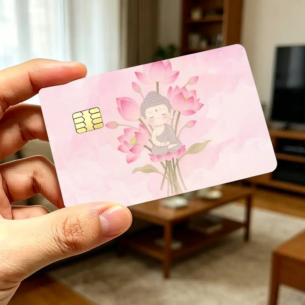 Religious Art Buddha Pattern Credit Card Stickers Skin For Bank Debit Decorative Protection Scratch-resistant Gift