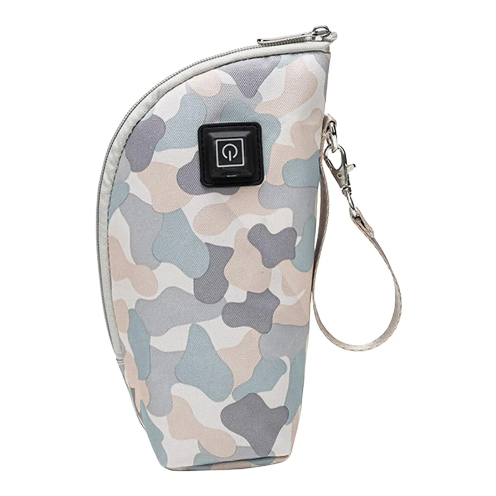 Portable Baby Milk Bottle Heater Bag PU Leather Insulated Feeding Tote USB Heating Cover for Outdoor Use