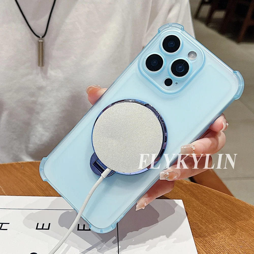 Anti-Fall-Schutz-Telefonhülle für Honor X9B X9A X60 Pro X60i X6C Magic 5 6 7 Pro Lite Gyroskophalterung magnetisch