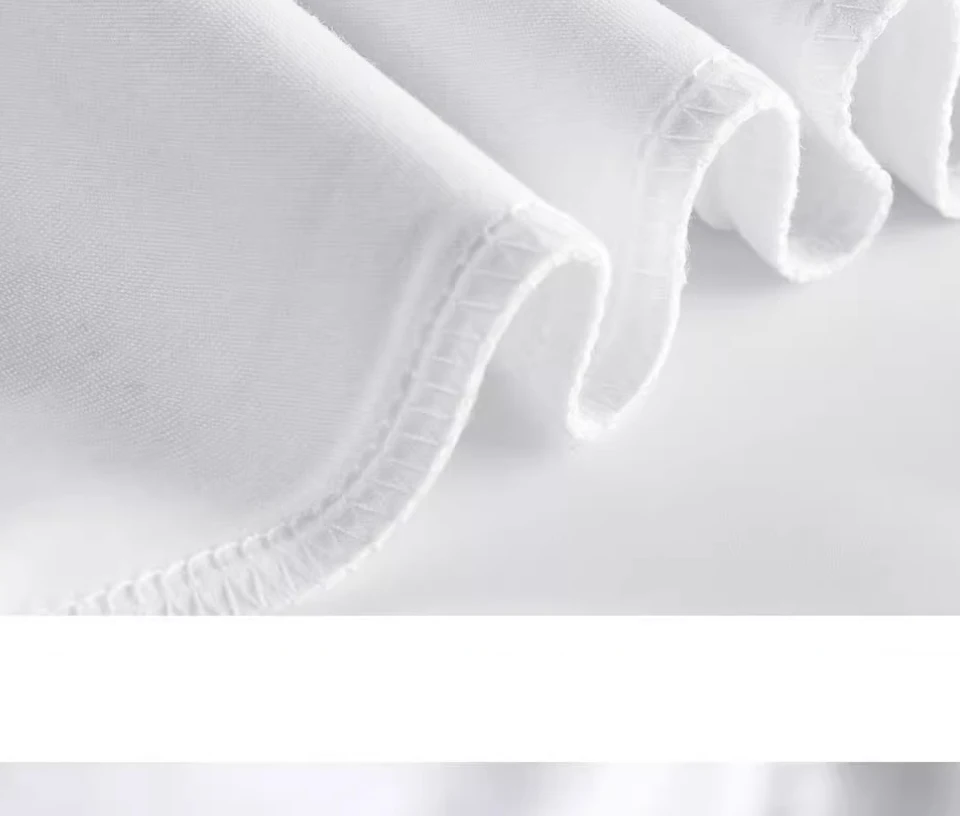 220gsm Schweres Übergrößen-T-Shirt für Herren, Sommer-Qualität Kurzarm-Shirt aus Baumwolle, Einfarbig, Trendy, Lässig, Weiß, Schwarz, Top – Detail 17
