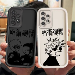 Cute Jujutsu Kaisen Gojo For Samsung Galaxy A73 A54 A53 A52 A51 A34 A33 A23 A22 Shockproof Soft Eye Ladder Phone Case