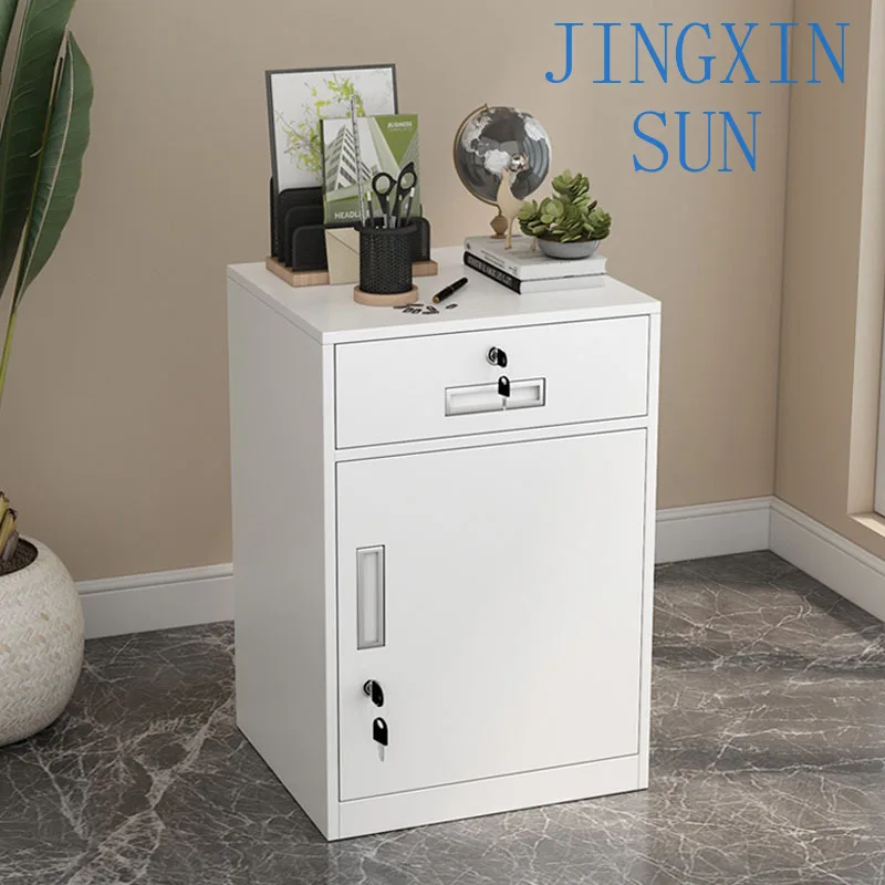 Office Short Cabinet Iron File Cabinet File Locker Drawer Under Table Storage Small