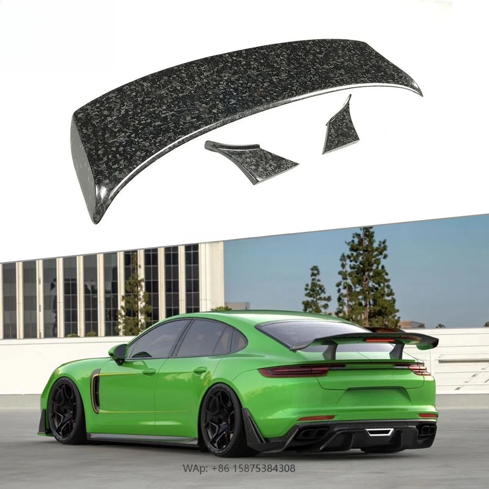 

Dry Carbon Fiber Rear Spoiler Tail Wings for Panamera 971 2017-2019 Forged Carbon Boot Racing Spoiler
