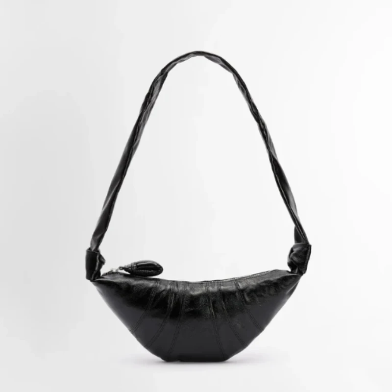 

Light Luxury original Croissant Small Linen-coated Commuter Multi-functional Crossbody Bag Large Capacity Women's Dumpling Bag