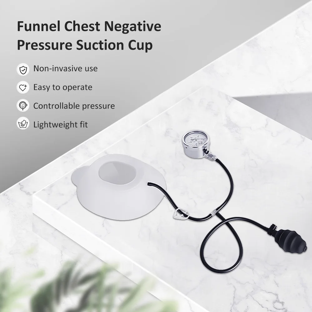 Pectus Excavatum Vacuum Orthosis Brace Physical Sternal Depression Support Excavatum Deformity Braces for Adults and Child