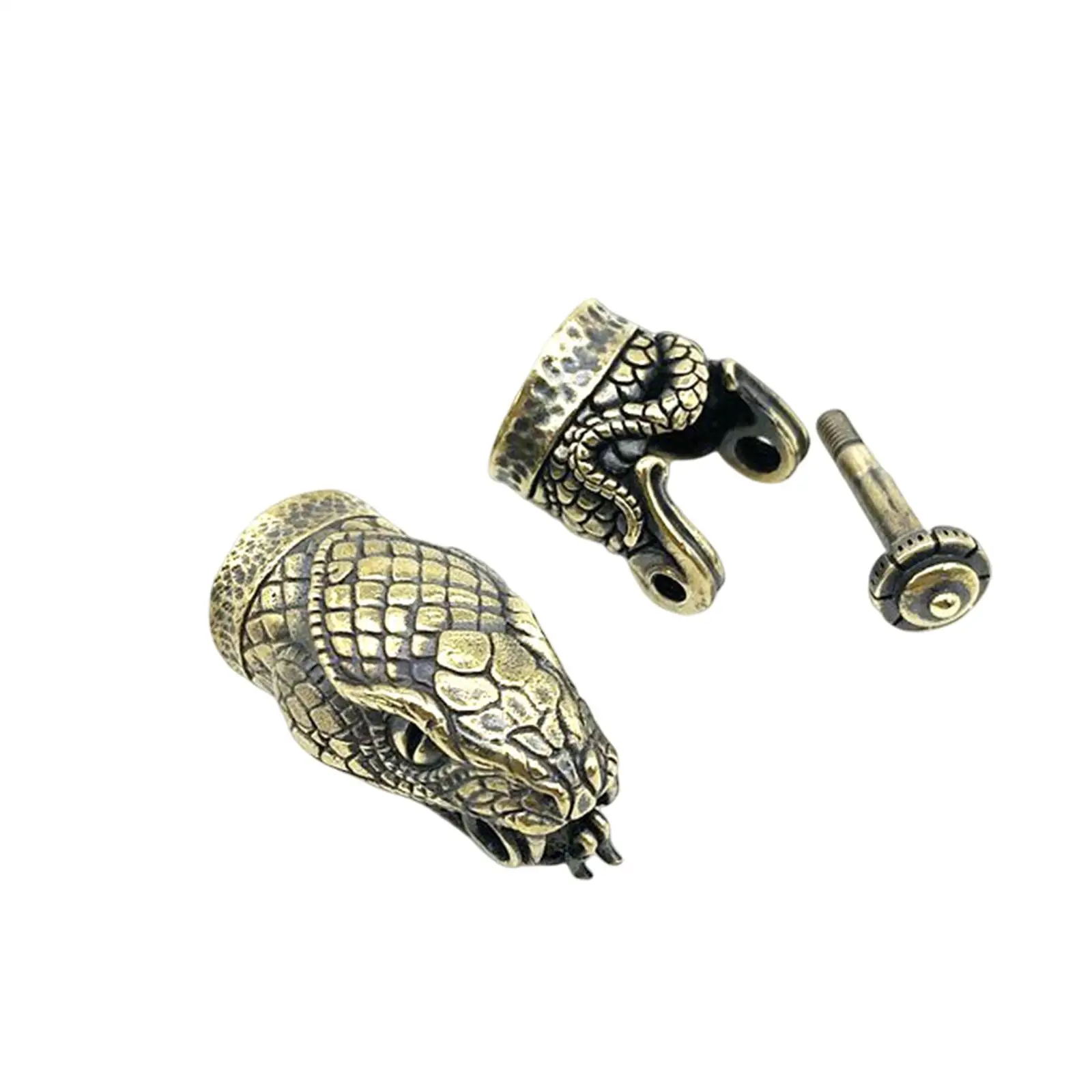 

Snake Head Clasps Brass Accessories Jewelry Findings Bracelet Making Tool Crafts Buckle Hooks for DIY Paracord Braided Bracelets