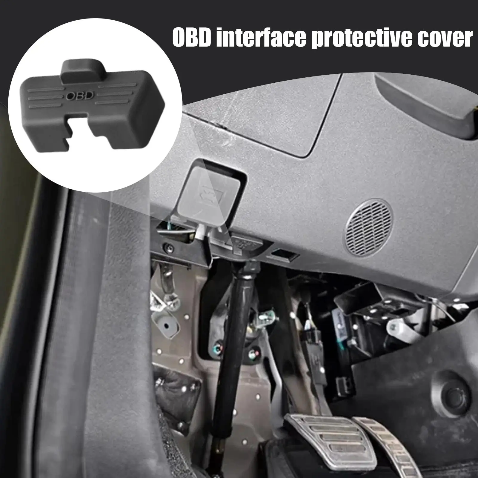 Obd Port Protector Silicone OBD Dust Cover Waterproof Lid For Diagnostic Connector Protective Maintenance Washing Outdoor