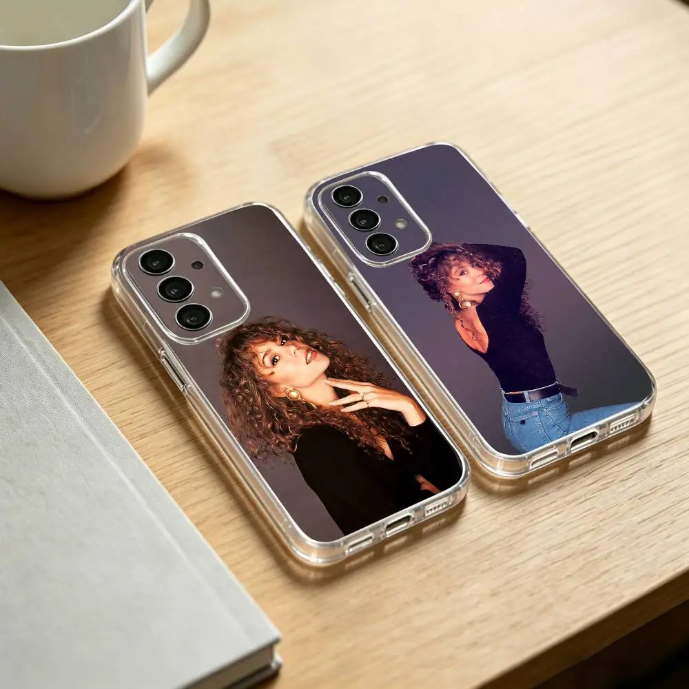 M-Mariah carey phone Case For Samsung S25,24,21,22,23,30,Ultra,20,Plus,Fe,Lite,Note Transparent Cover