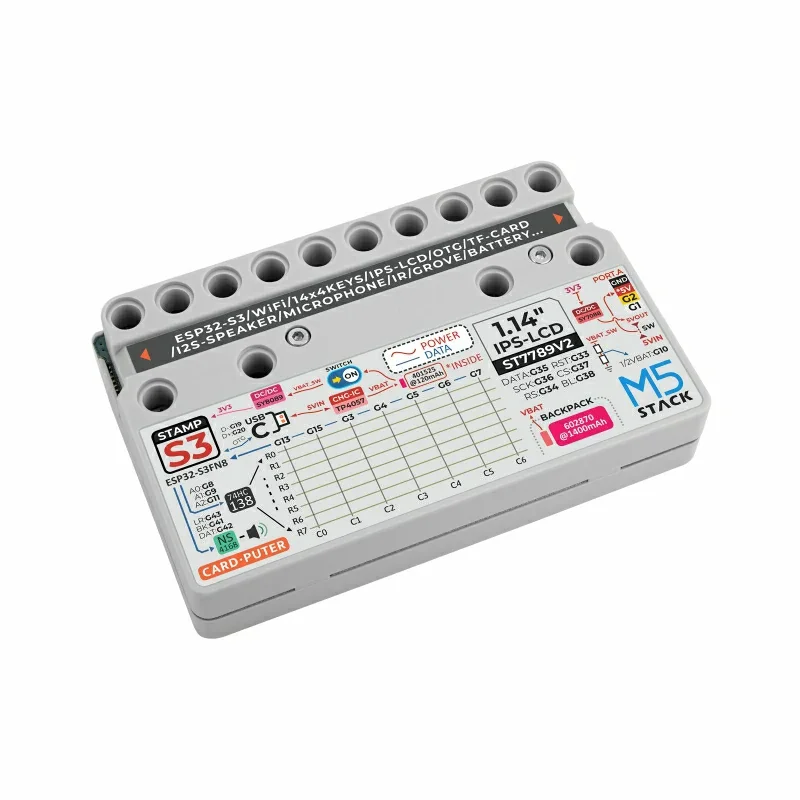 StampS3 microcontroller with 1.14inch LCD 56 keys keyboard card computer M5stack Cardcomputer Cardputer