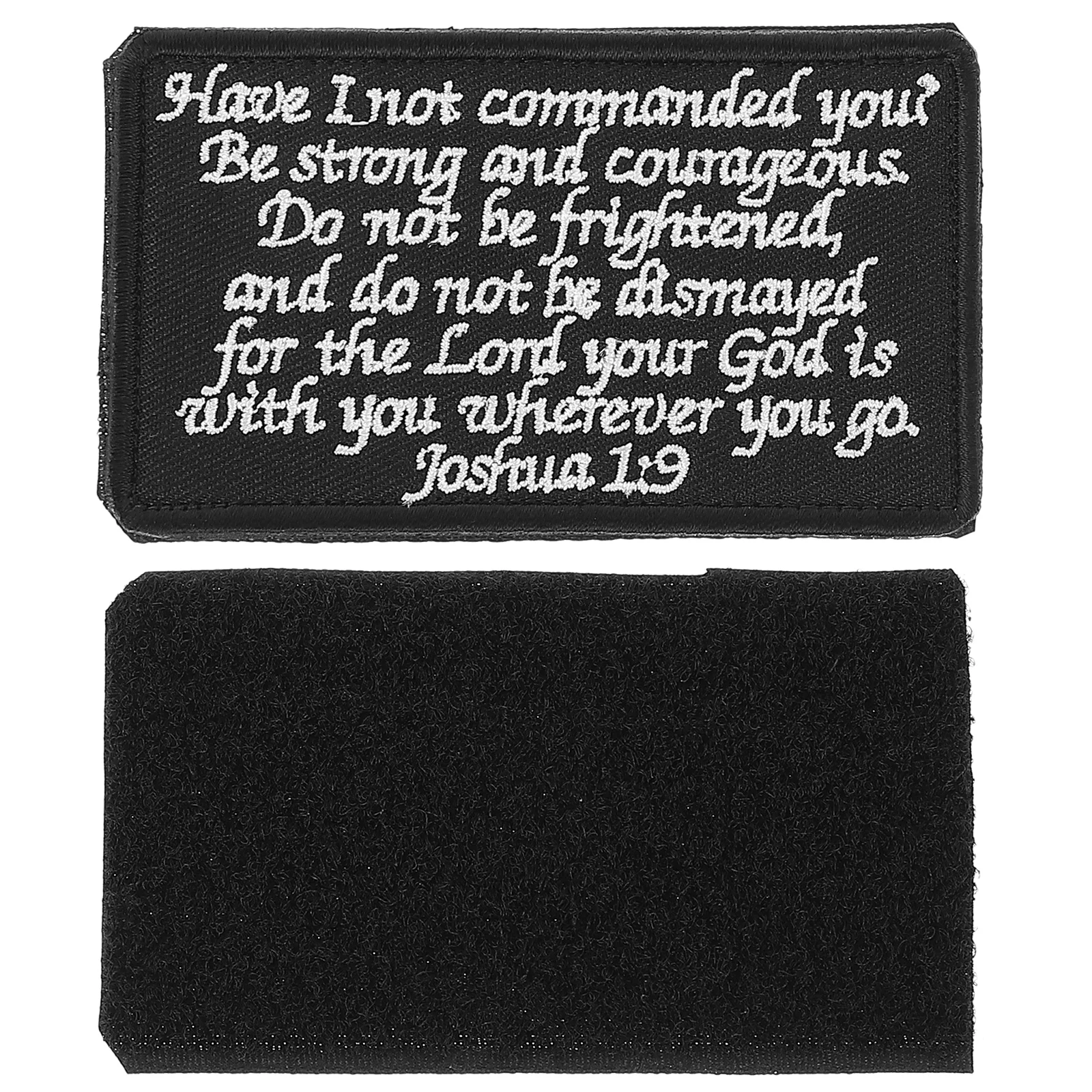 

Embroidered Patches Bible Saying Stickers Decorative DIY Repair Material for Jeans Clothes Armb Adhesive Patch Safe