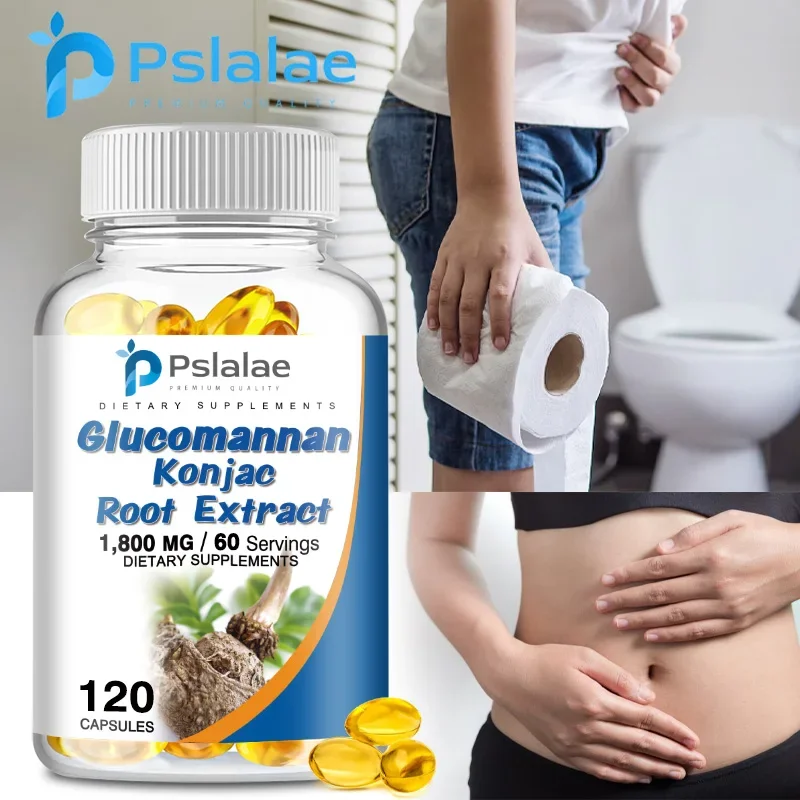 Glucomannan 1,800 Mg Per Serving - Increases Feelings of Fullness and Relieves Constipation