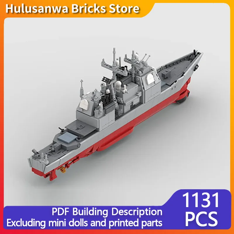 

Ticonderoga-Class Cruisers Model MOC Building Bricks War Equipment Modular Technology Assemble Children Toys Suit Gifts Holiday
