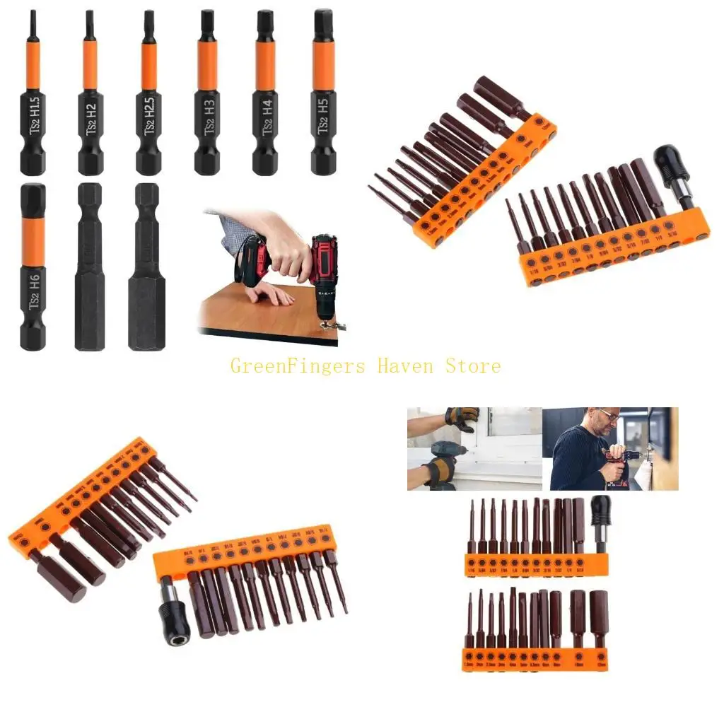 f68d-23-個プロフェッショナル磁気ドライバービット強力な合金鋼六角ヘッドインパクトドライバー六角ドライバービット