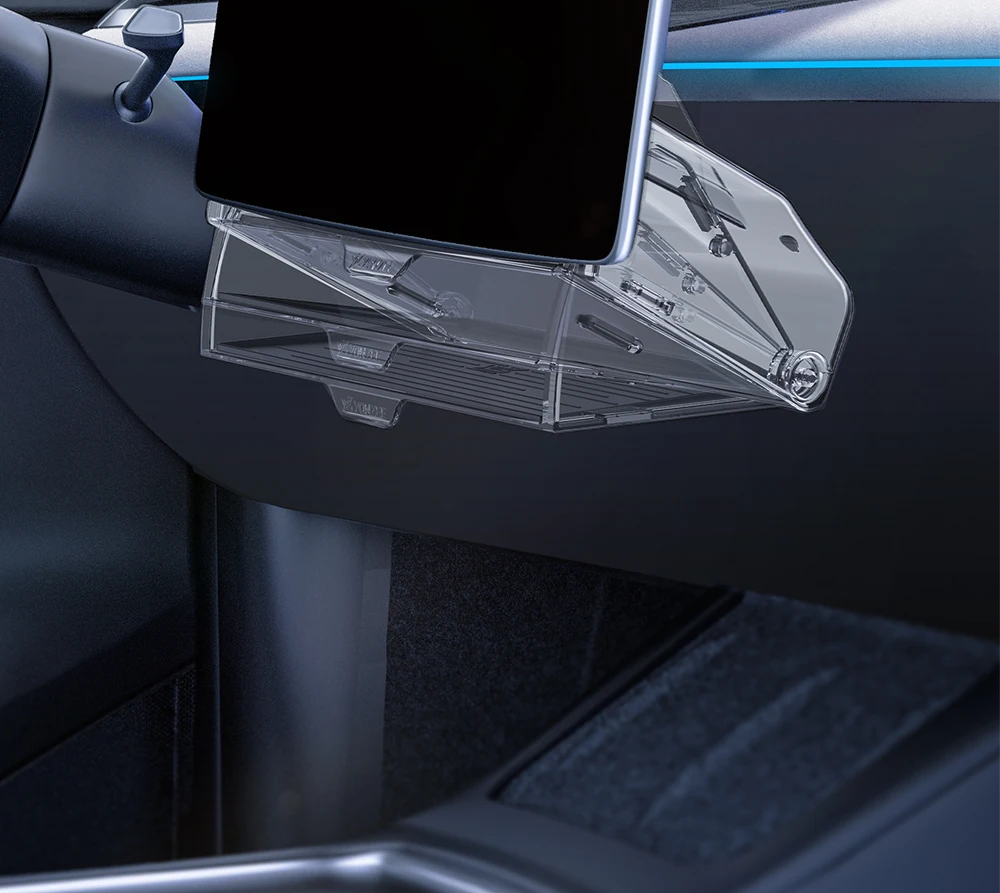 YZ Für Tesla Model 3/Y/YL Juniper 2021-2026 Organizer Zubehör Mittelkonsolen-Aufbewahrungsbox Taschentuchbox-Aufbewahrung – Detail 3