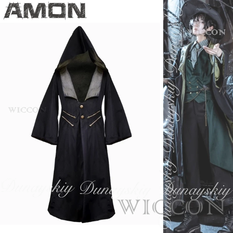 

Володар тайнме Аниме Амон Косплей Последовательность 0 "Жерло" с темно-зеленым жилетом Волшебный комплект и рубашки Косплей Костюм Полный комплект