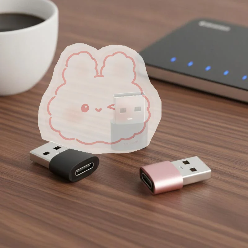 1Pcs OTG Adapter USB To Type C Converter For Computer Laptop Data Transfer