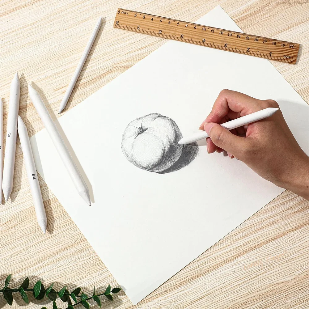 جذوع مزج فنية ورقية لتظليل الرسم، ومستلزمات الرسم وأدوات رسم الرصاص، لرسم رسم الفنان الطلابي #6