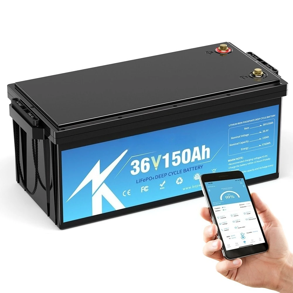 

USA Stock Kepworth 36v 100ah 150Ah Lifepo4 Battery Pack Kepworth 38.4v 100ah Deep Cycle Solar Rv Golf Cart Marine 38.4v 150Ah