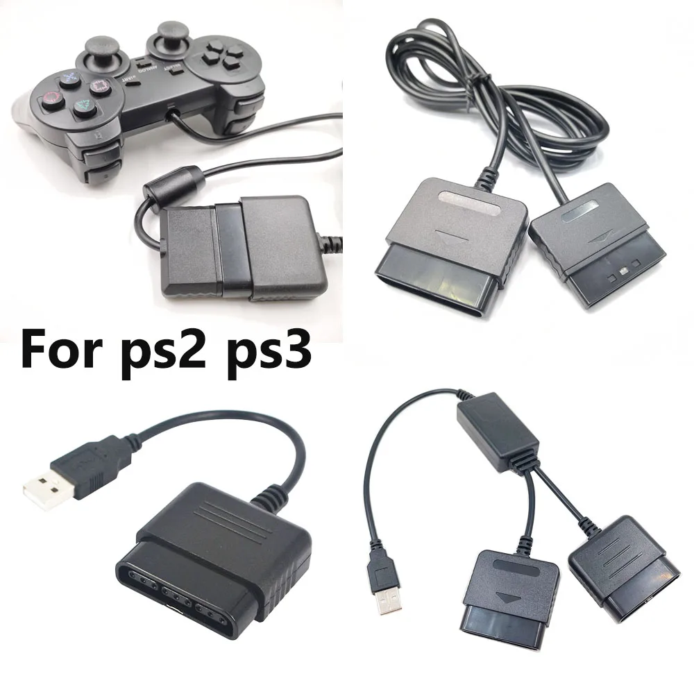 Controller Adapter for PS2 Controller Connect to PS3 Console, PS2 Gamepads to PC Game Player Convertor Cable without Driver