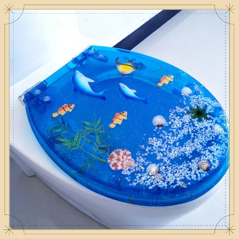 Urea Resin Toilet Seat Cover Slow Close Thick Universal for Home
