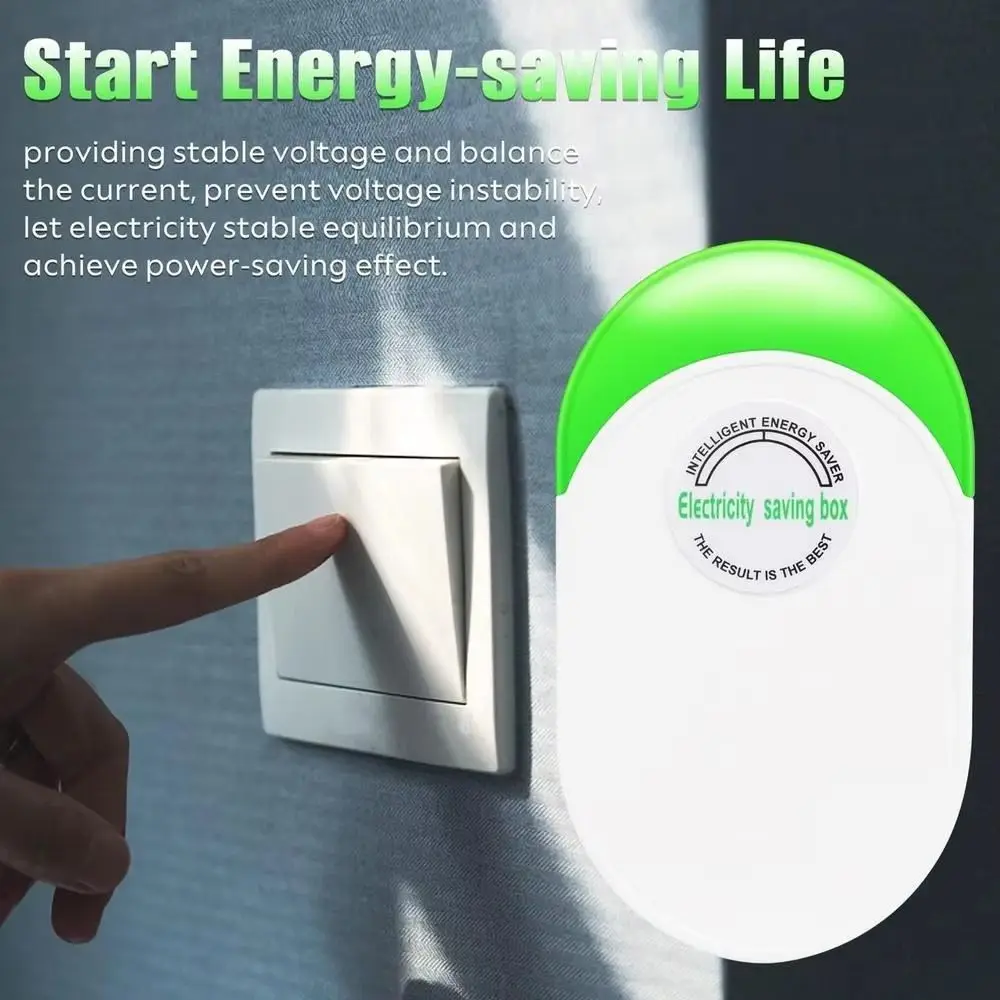 US/EU/UK Adapter Electricity Saving Box Power Save Smart Electric Energy Saver Saver Cost Reducing Stable Performance