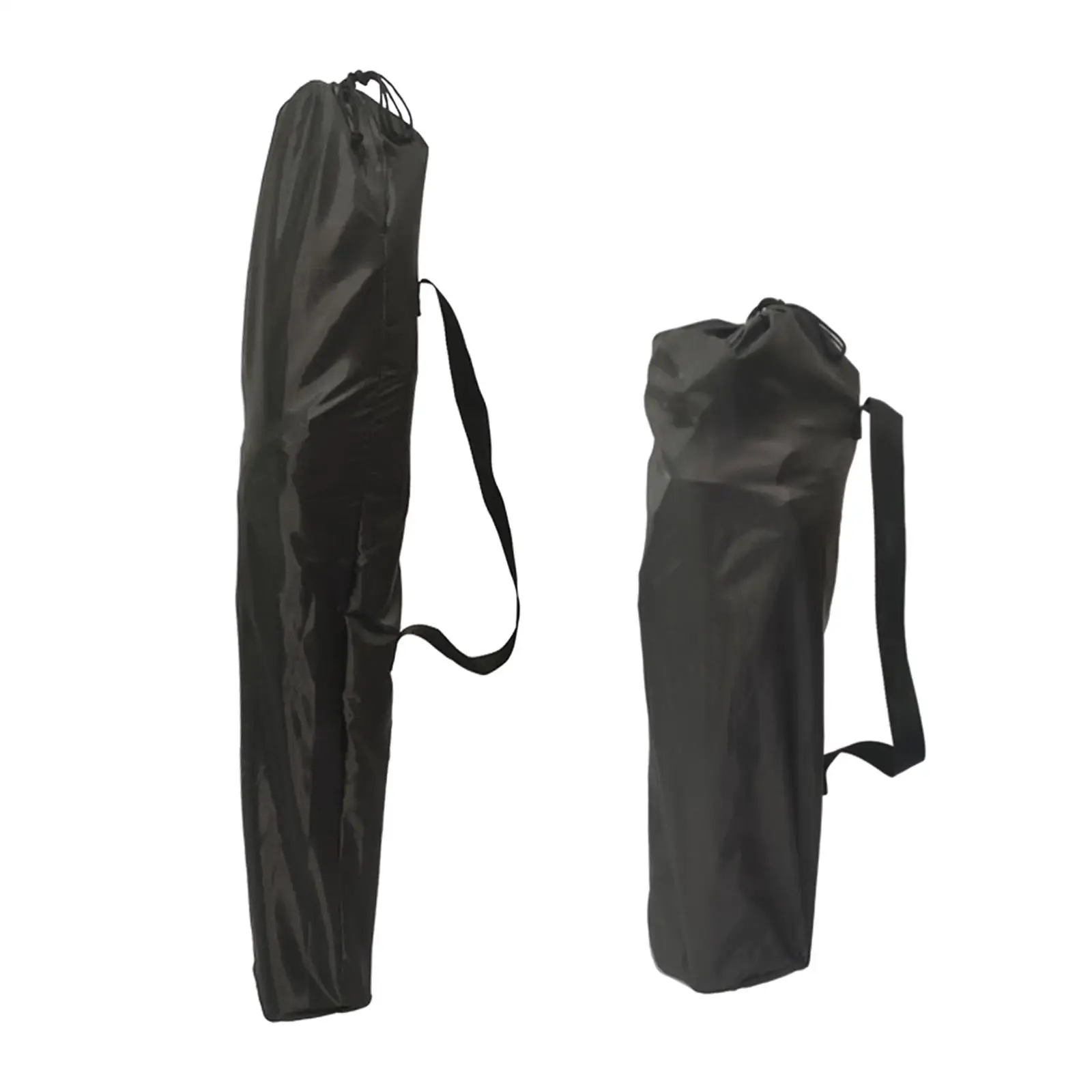 Bolsa para silla plegable, bolsa para cosas con apertura con cordón, bolsa para tienda portátil resistente, bolsa pequeña para taburetes para viajes de senderismo al aire libre (negro)