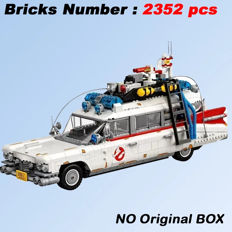 Moc Ghostbusters Ecto-1 Bausteine Kreative Auto Modell Ziegel Für Kinder Erwachsene Spielzeug