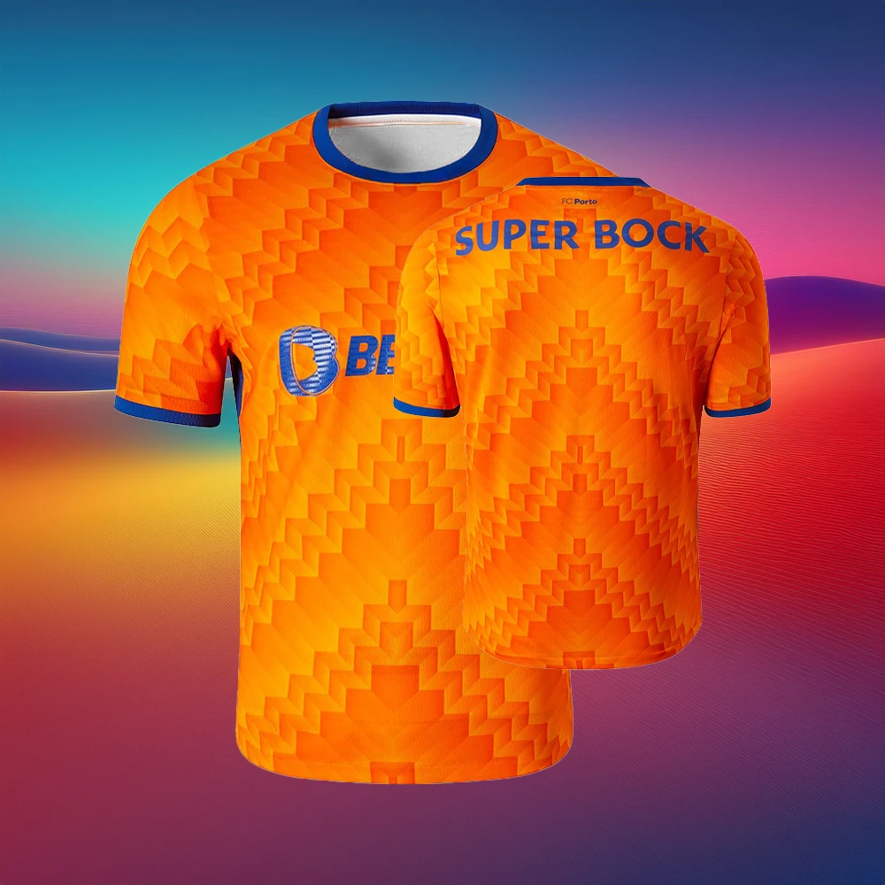 

25 Porto Home/Away Training Football Jersey Adult Kids Summer Oversized T Shirt Soccer Short Sleeve Tops Fashion Men's Clothes