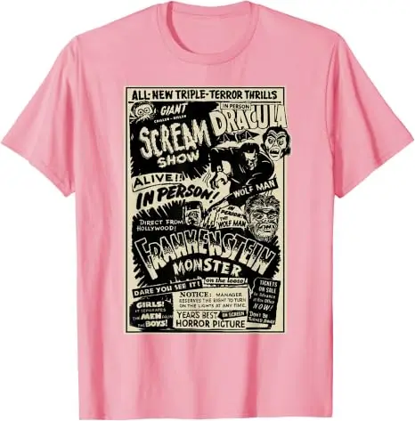 Horrorfilm-Monster Mumiendrache Dracula Werwolf Frankenstein T-Shirt Y2k Art Vintage Horror-Film-Fans Grafik-Bekleidung Herrenbekleidung – Detail 8